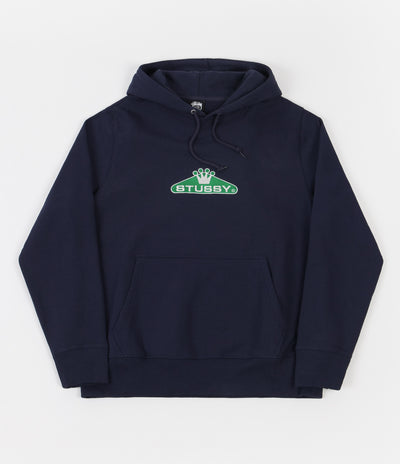 Stussy Crowned Applique Hoodie - Navy