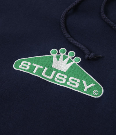 Stussy Crowned Applique Hoodie - Navy