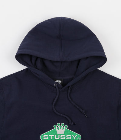 Stussy Crowned Applique Hoodie - Navy