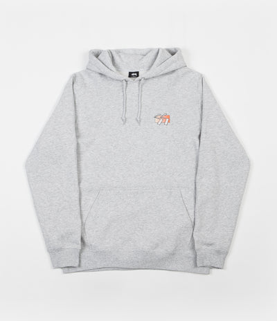 Stussy Cube Hoodie - Ash Heather