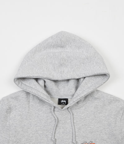 Stussy Cube Hoodie - Ash Heather