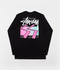 Stussy Cube Long Sleeve T-Shirt - Black