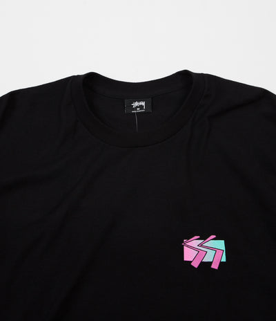 Stussy Cube Long Sleeve T-Shirt - Black