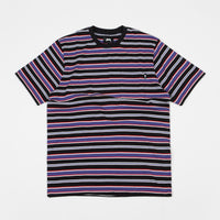 Stussy Dennis Stripe T-Shirt - Black thumbnail