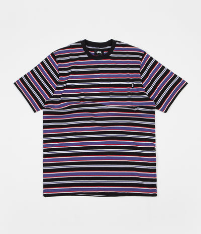 Stussy Dennis Stripe T-Shirt - Black