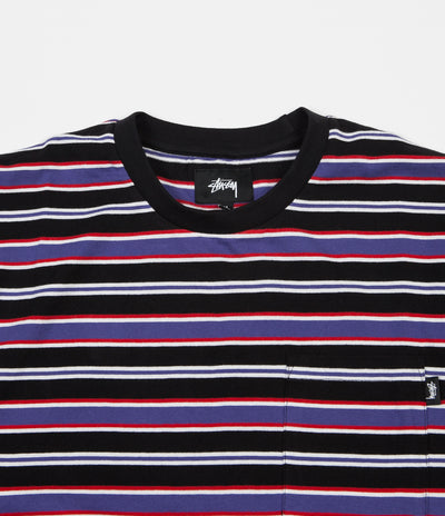 Stussy Dennis Stripe T-Shirt - Black