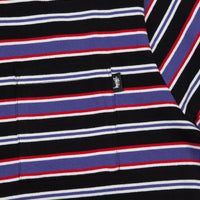 Stussy Dennis Stripe T-Shirt - Black thumbnail