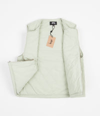 Stussy Diamond Quilted Vest - Sage | Flatspot