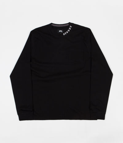 Stussy Diamonds Long Sleeve T-Shirt - Black