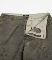 Stussy Dyed Nylon Suplus Cargo Pants - Olive | Flatspot