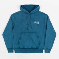 Stussy Dyed Stussy Designs Hoodie - Blue thumbnail