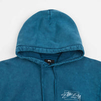 Stussy Dyed Stussy Designs Hoodie - Blue thumbnail