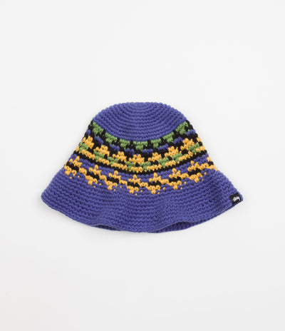 Stussy Fairisle Bucket Hat - Blue