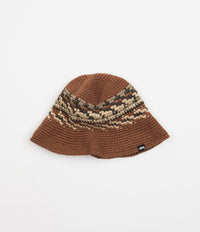 Stussy Fairisle Bucket Hat - Brown | Flatspot