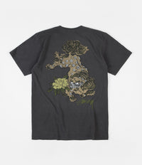 Stussy Fu Dog Pigment Dyed T-Shirt - Black