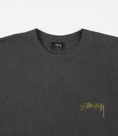 Stussy Fu Dog Pigment Dyed T-Shirt - Black