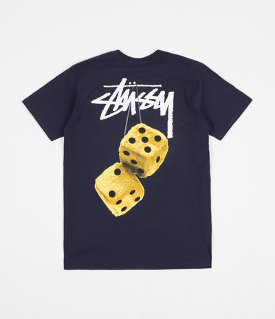 Stussy Fuzzy Dice T-Shirt - Navy