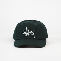 Stussy Fuzzy Wool Big Logo Low Pro Cap - Forest thumbnail