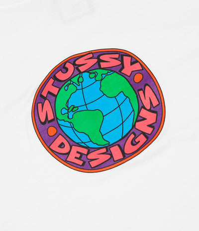 Stussy Globe T-Shirt - White