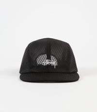 Stussy Grid Mesh Warm Up Cap - Black | Flatspot