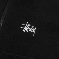 Stussy Half Zip Mock Neck Fleece - Black thumbnail