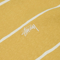 Stussy Hand Drawn Stripe Long Sleeve T-Shirt - Mustard thumbnail