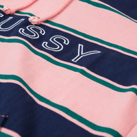 Stussy Heavy Jersey Striped Hoodie - Peach thumbnail