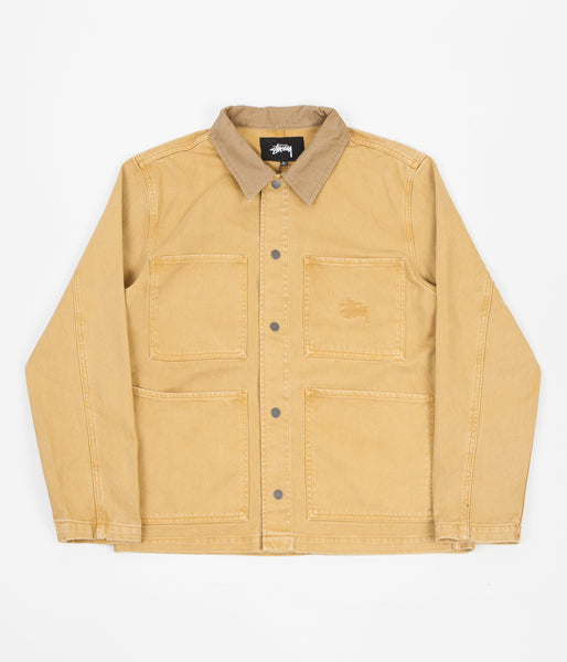 Stussy Heavy Wash Chore Jacket - Gold | Flatspot