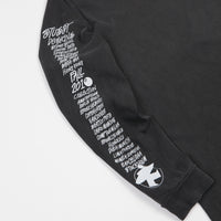 Stussy Inferno Pigment Dyed Long Sleeve T-Shirt - Black thumbnail