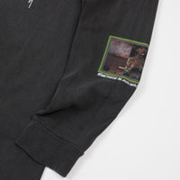 Stussy Inferno Pigment Dyed Long Sleeve T-Shirt - Black thumbnail