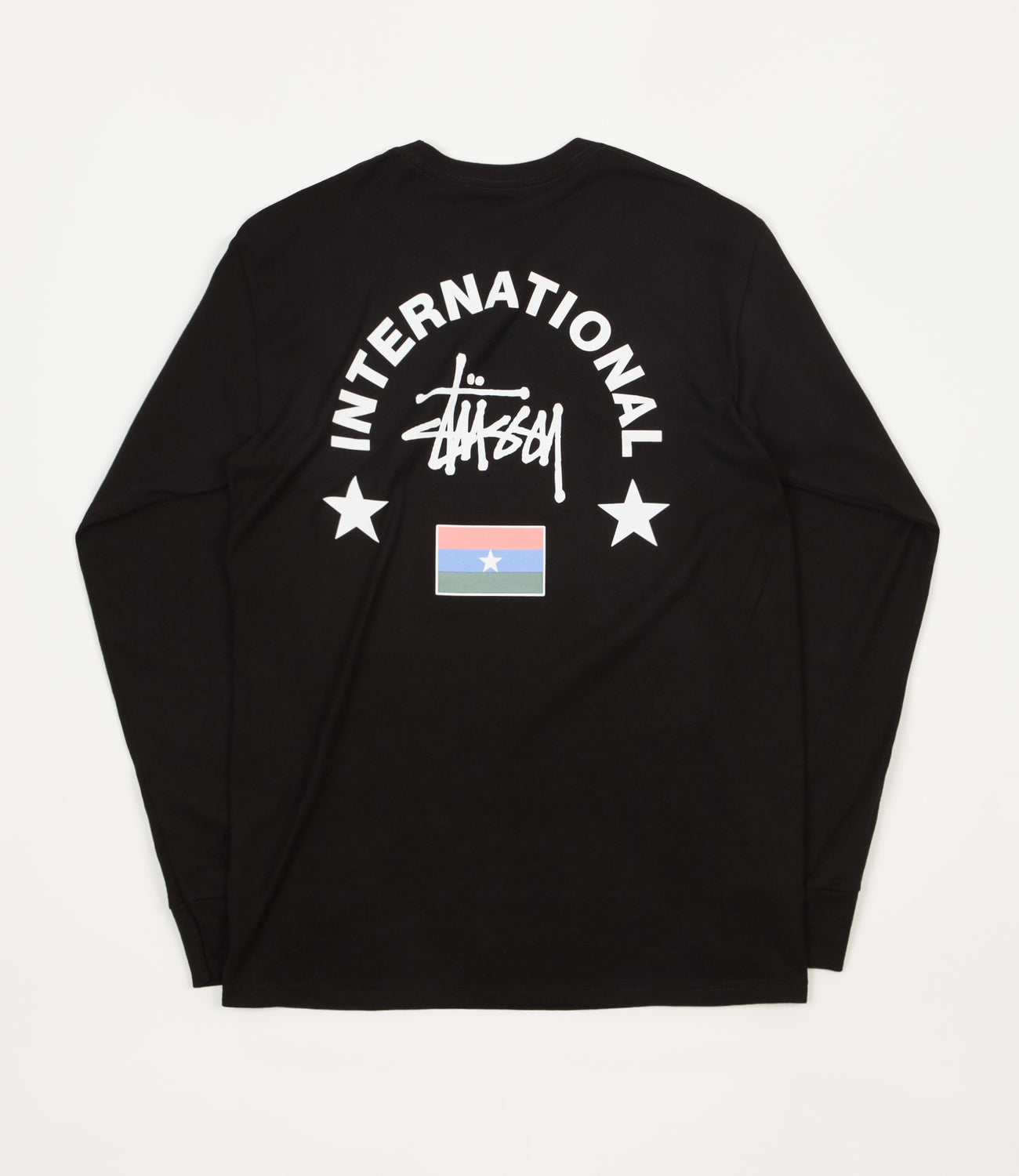 Stussy International Arc Long Sleeve T-Shirt - Black | Flatspot