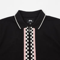 Stussy Julian Full-Zip Polo Shirt - Black thumbnail