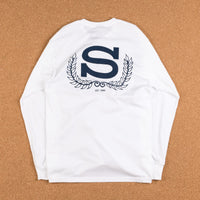 Stussy Wreath Long Sleeve T-Shirt - White thumbnail