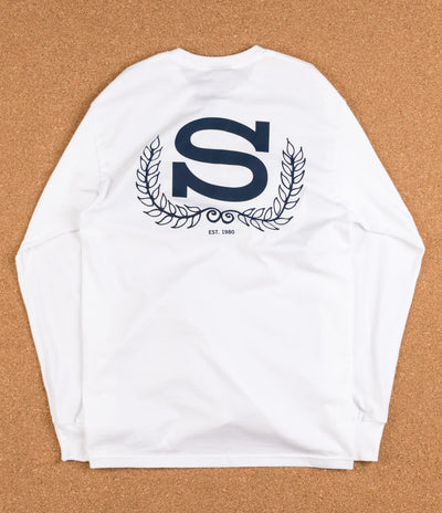 Stussy Wreath Long Sleeve T-Shirt - White