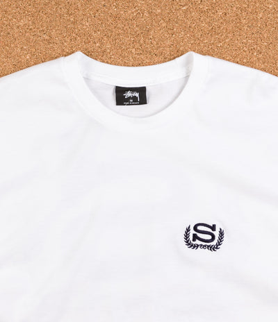 Stussy Wreath Long Sleeve T-Shirt - White