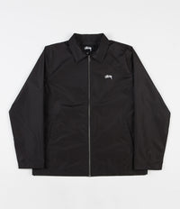 Stussy Leopard Panel Jacket - Black