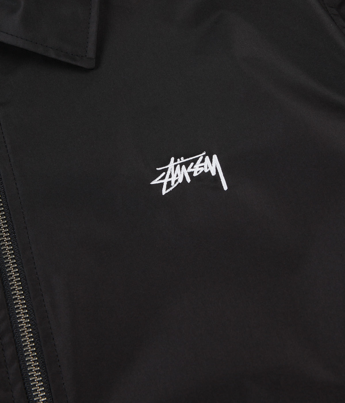 Stussy Leopard Panel Jacket - Black | Flatspot