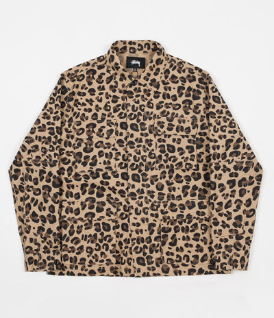 Stussy Linen Field Jacket - Leopard