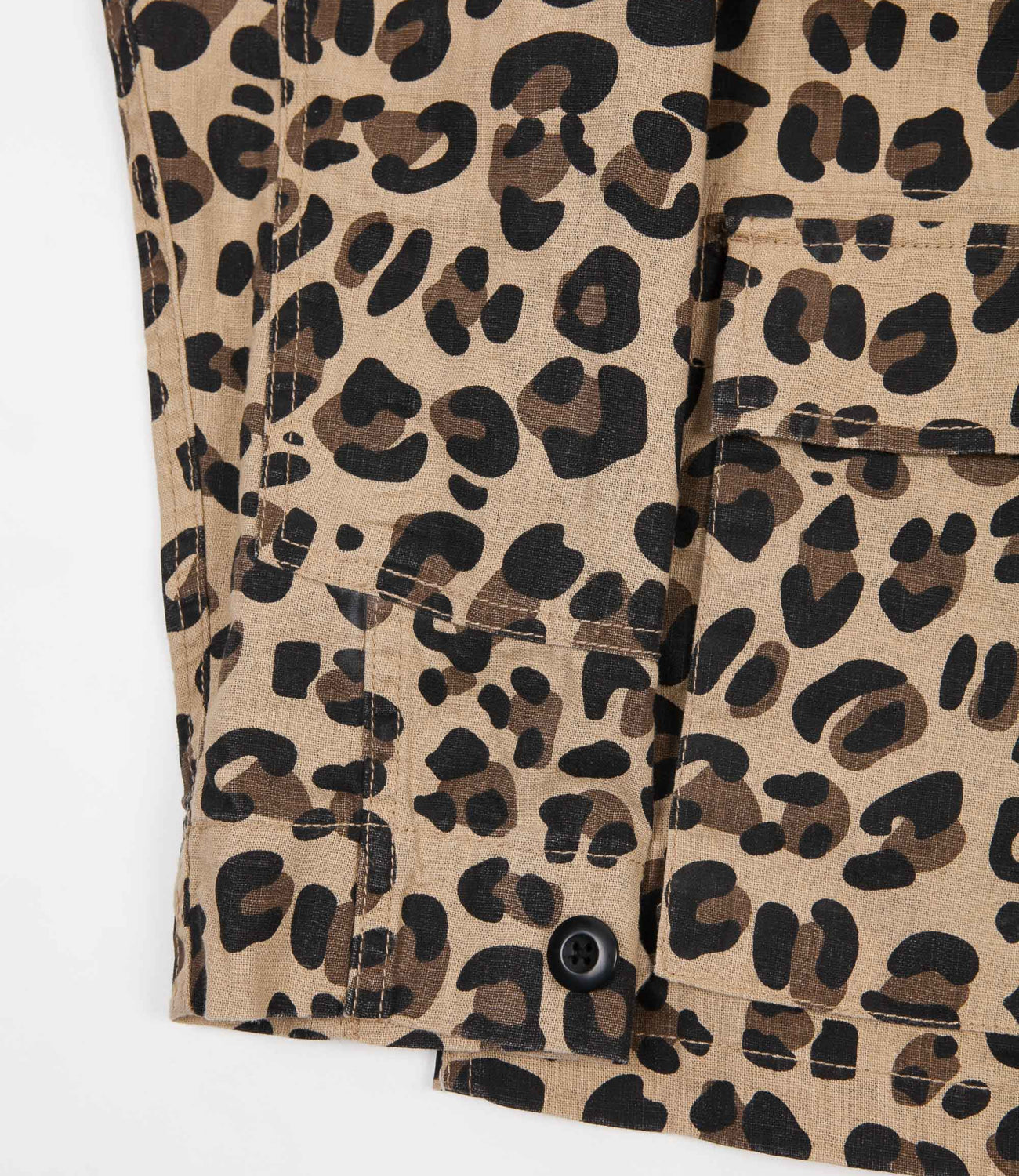 Stussy Linen Field Jacket - Leopard | Flatspot