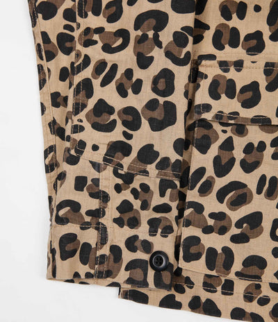 Stussy Linen Field Jacket - Leopard