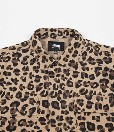 Stussy Linen Field Jacket - Leopard