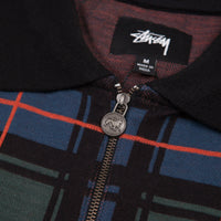 Stussy Lion Zip Pocket Polo Shirt - Blue thumbnail