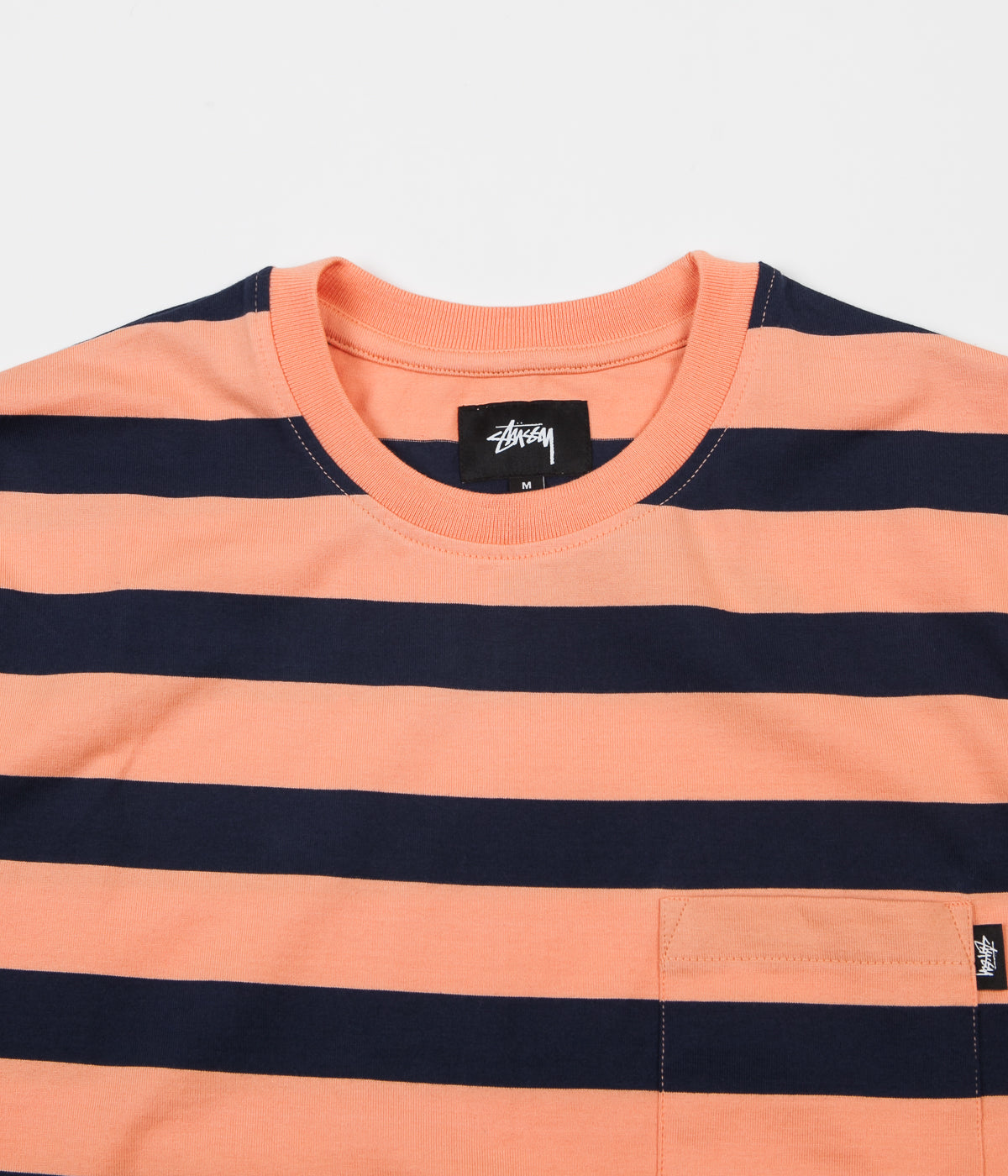 Stussy Malcolm Long Sleeve T-Shirt - Peach | Flatspot