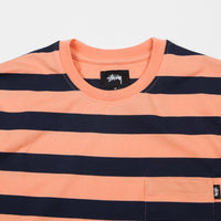 Stussy Malcolm Long Sleeve T-Shirt - Peach thumbnail