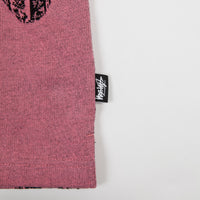 Stussy Mask Long Sleeve Polo Shirt - Pink thumbnail