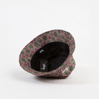 Stussy Mask Pattern Bucket Hat - Pink thumbnail