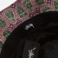 Stussy Mask Pattern Bucket Hat - Pink thumbnail