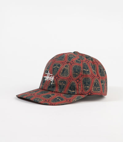 Stussy Mask Pattern Low Pro Cap - Brown