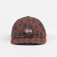 Stussy Mask Pattern Low Pro Cap - Brown thumbnail