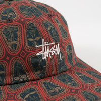 Stussy Mask Pattern Low Pro Cap - Brown thumbnail